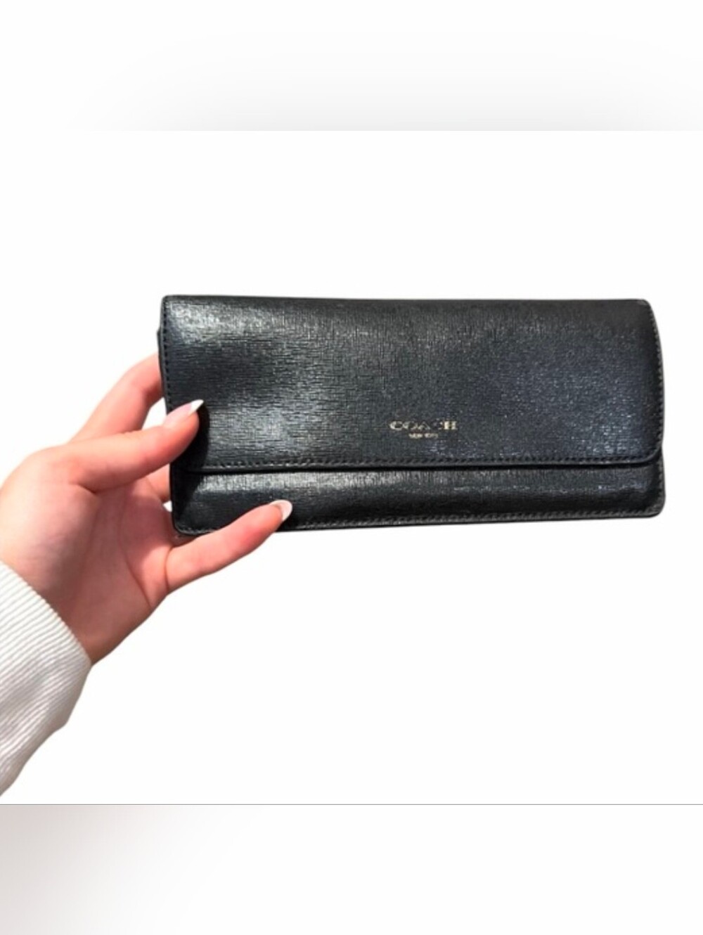 Coach Saffiano Leather classic wallet